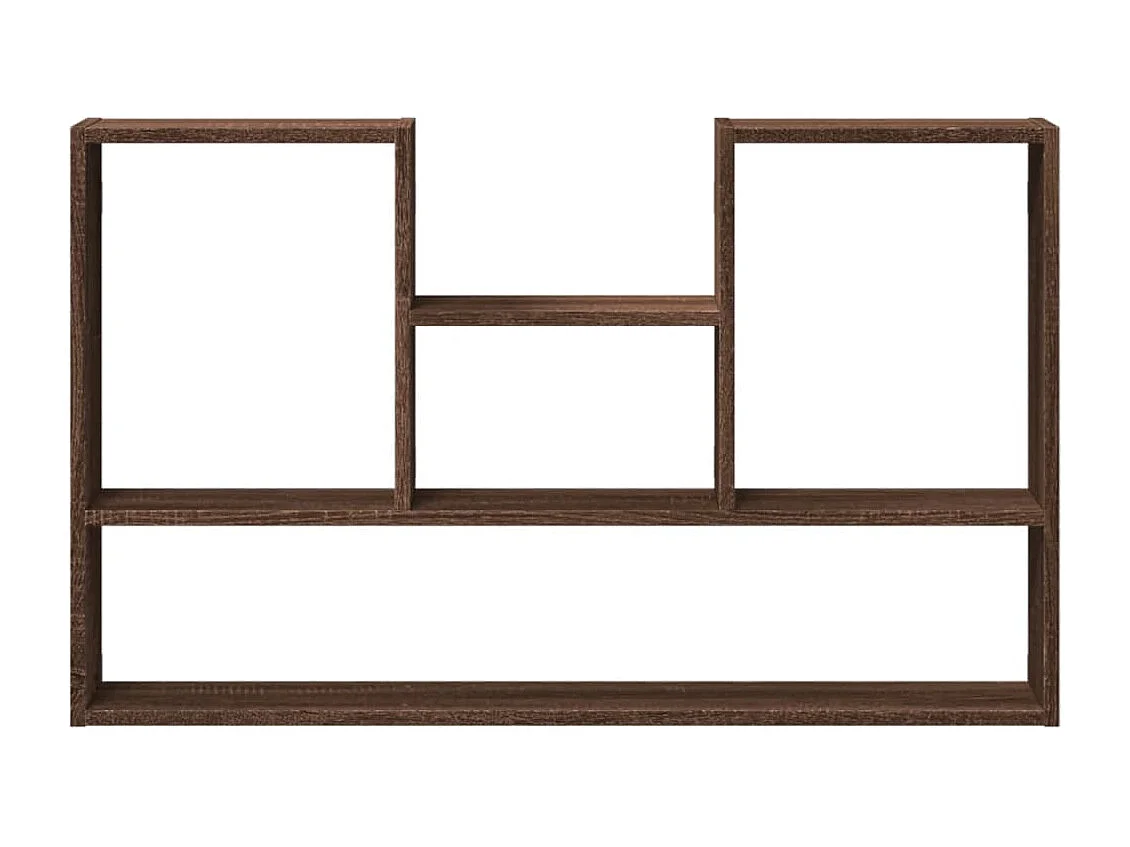 Estante de pared de roble marrón 99x15x60 cm madera de ingeniería