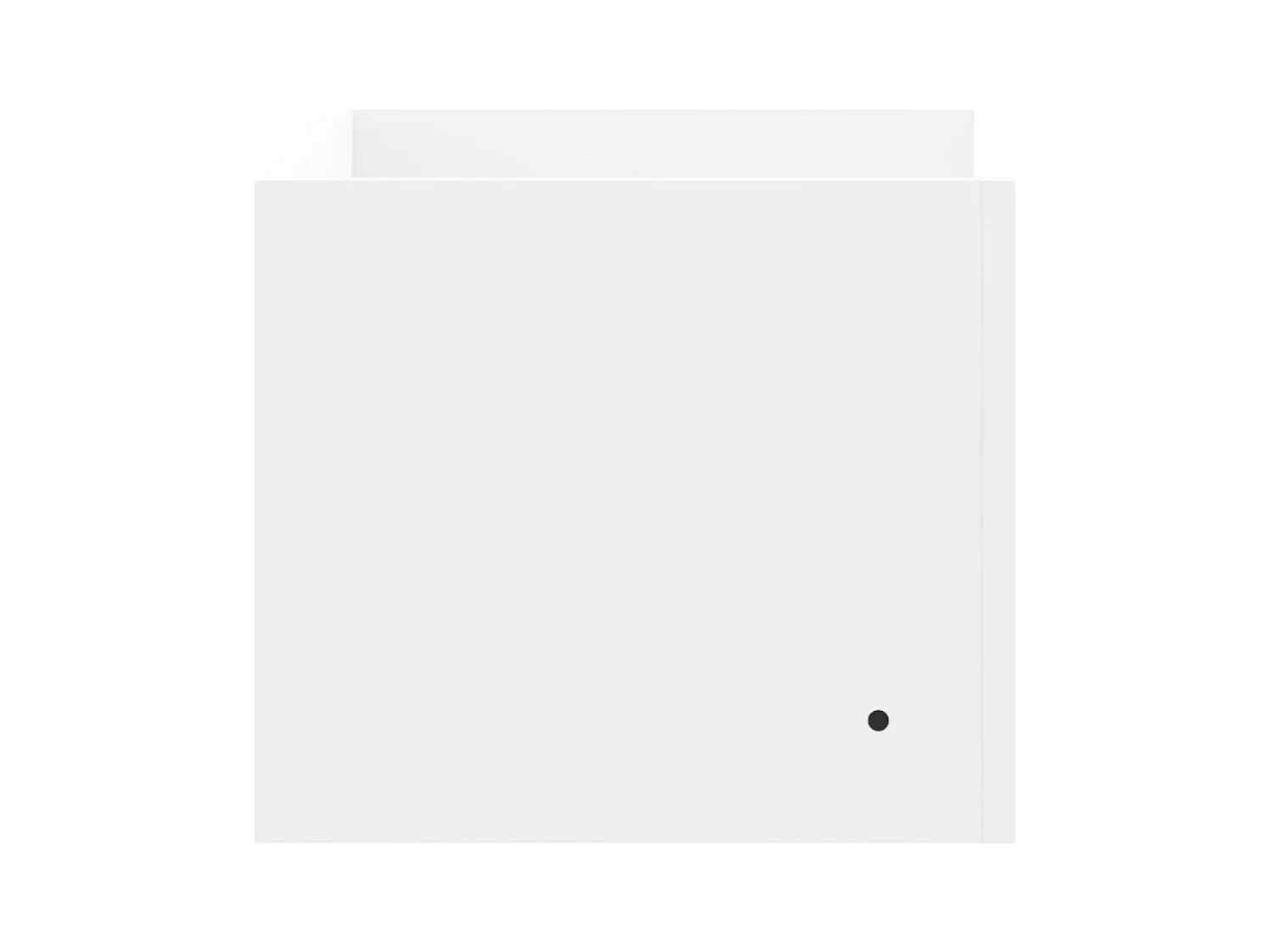 Weißes Wandregal 70,5x35x30,5 cm Holzwerkstoff