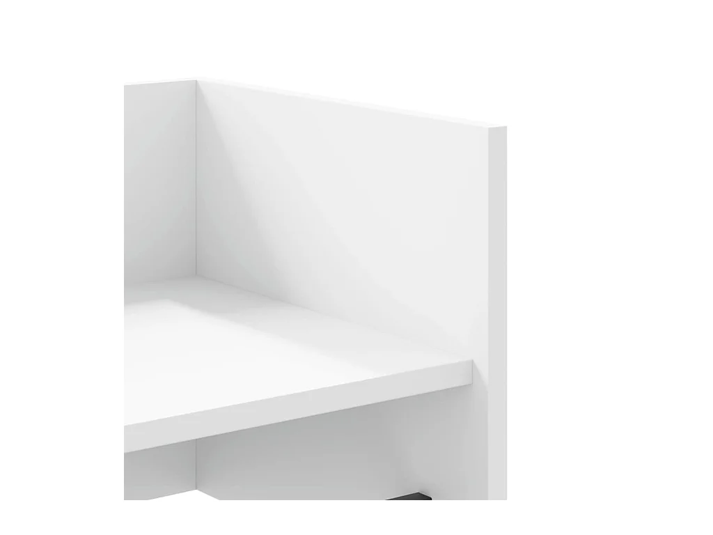 Weißes Wandregal 70,5x35x30,5 cm Holzwerkstoff