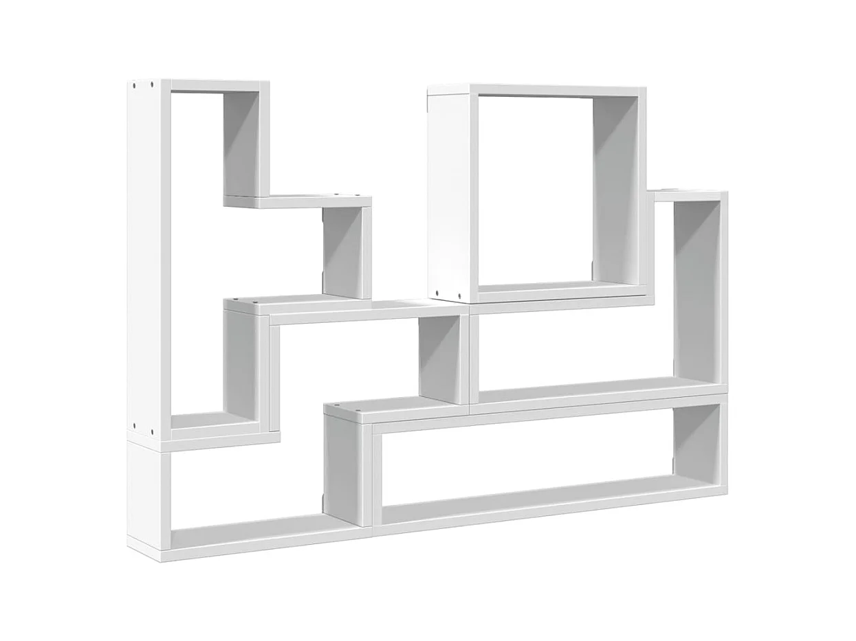 Mensola da parete bianca 96x12x64 cm in legno ingegnerizzato