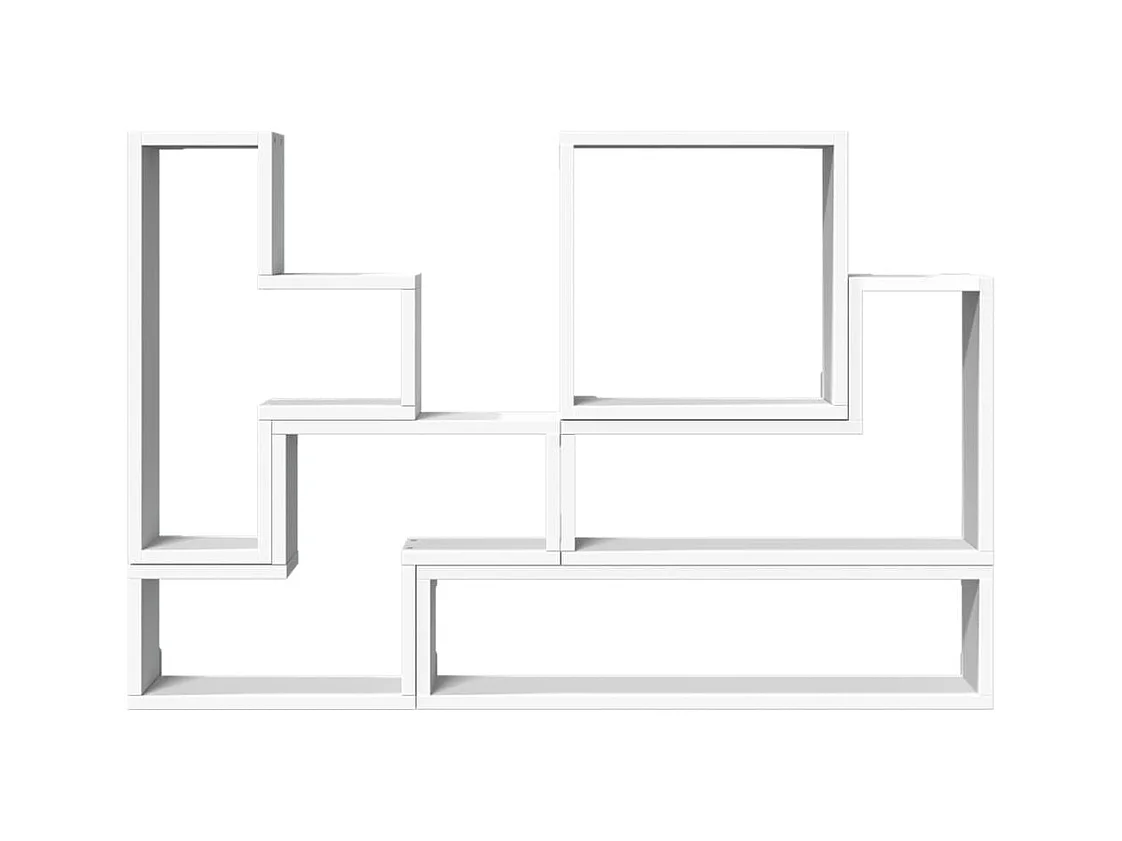 Mensola da parete bianca 96x12x64 cm in legno ingegnerizzato