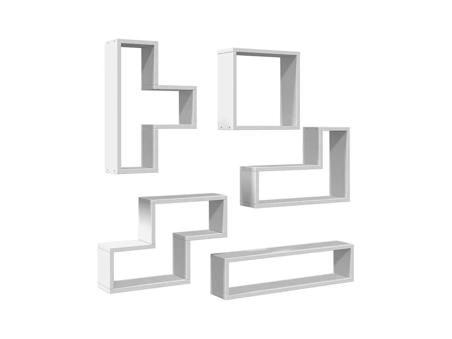 Mensola da parete bianca 96x12x64 cm in legno ingegnerizzato