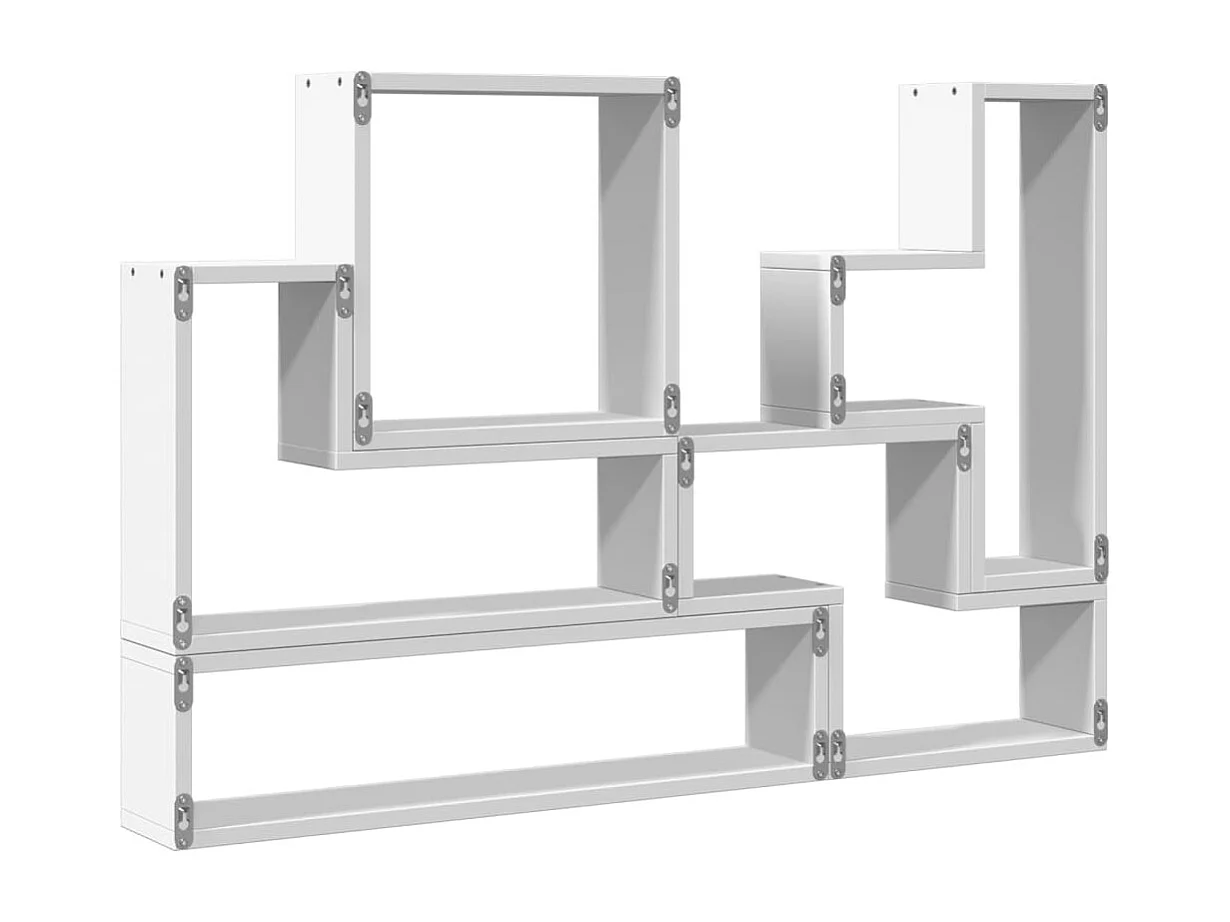 Mensola da parete bianca 96x12x64 cm in legno ingegnerizzato