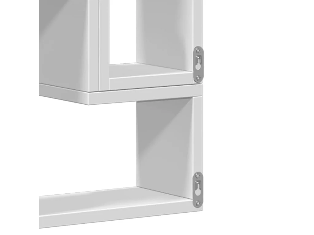Étagère murale blanc 96x12x64 cm bois d’ingénierie