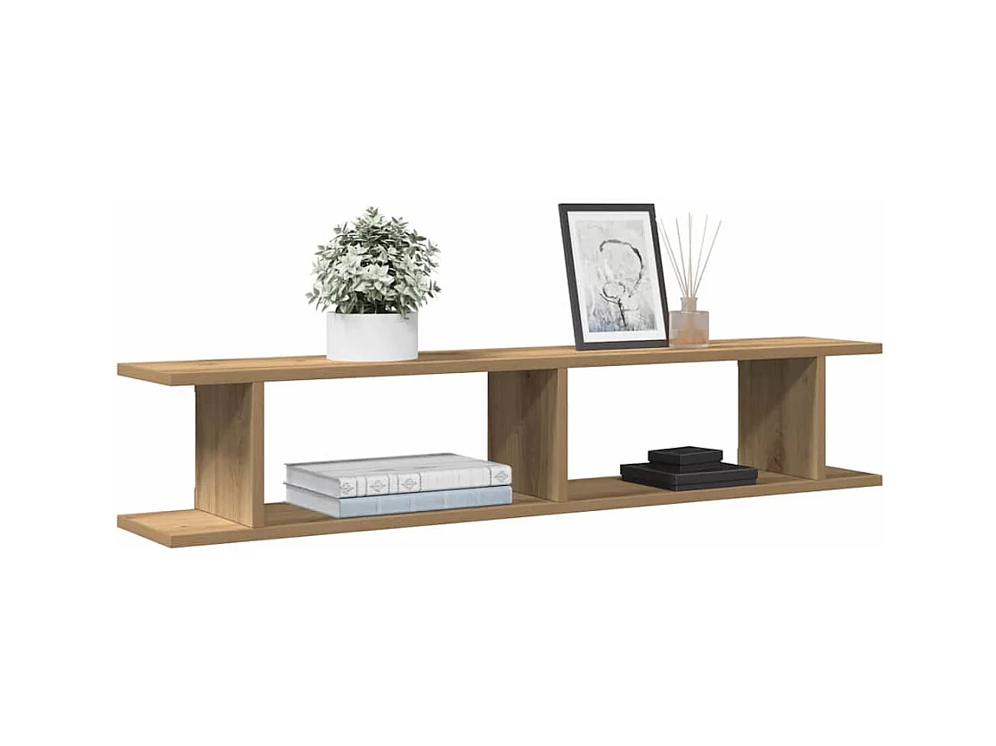 Étagères murales 2 pcs chêne artisanal 105x18x20 cm