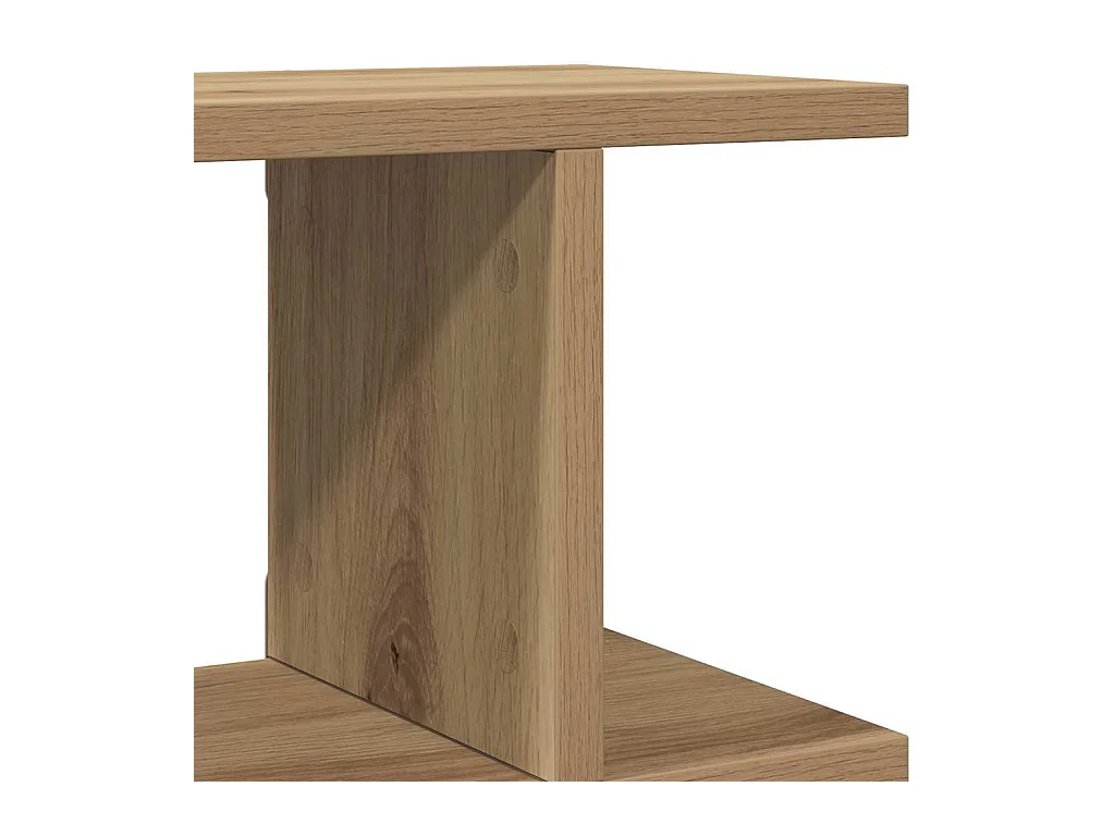 Étagères murales 2 pcs chêne artisanal 105x18x20 cm