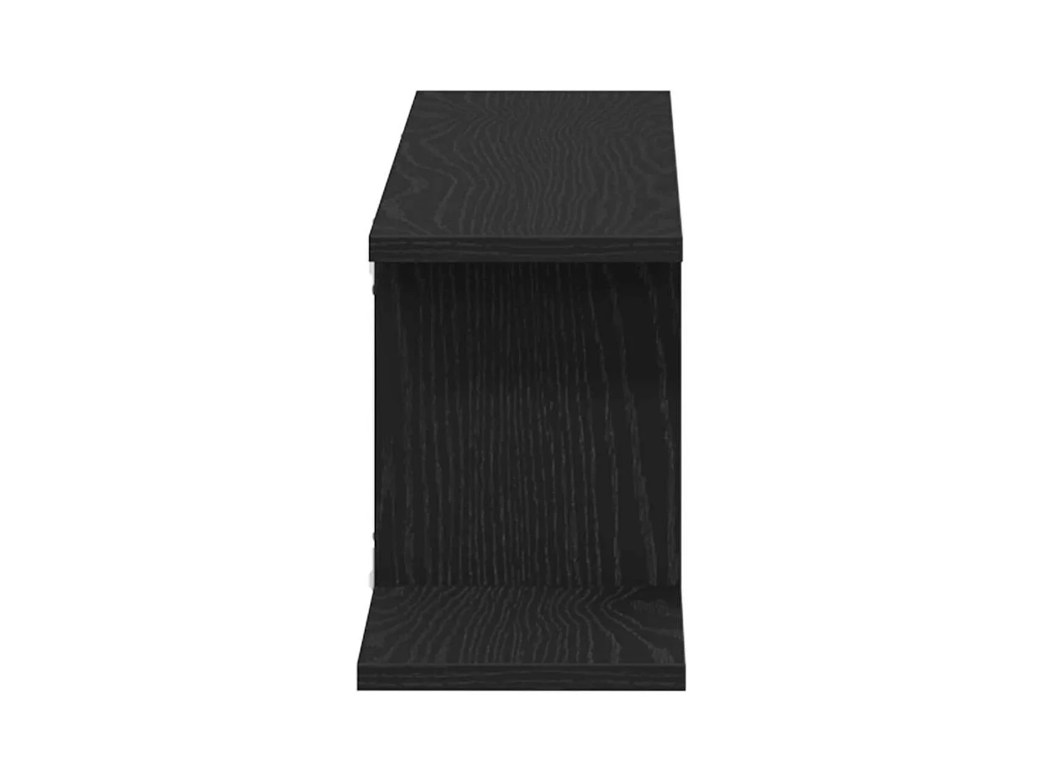 Étagère murale pour téléviseur, chêne noir, 125 x 18 x 23 cm, en bois d'ingénierie