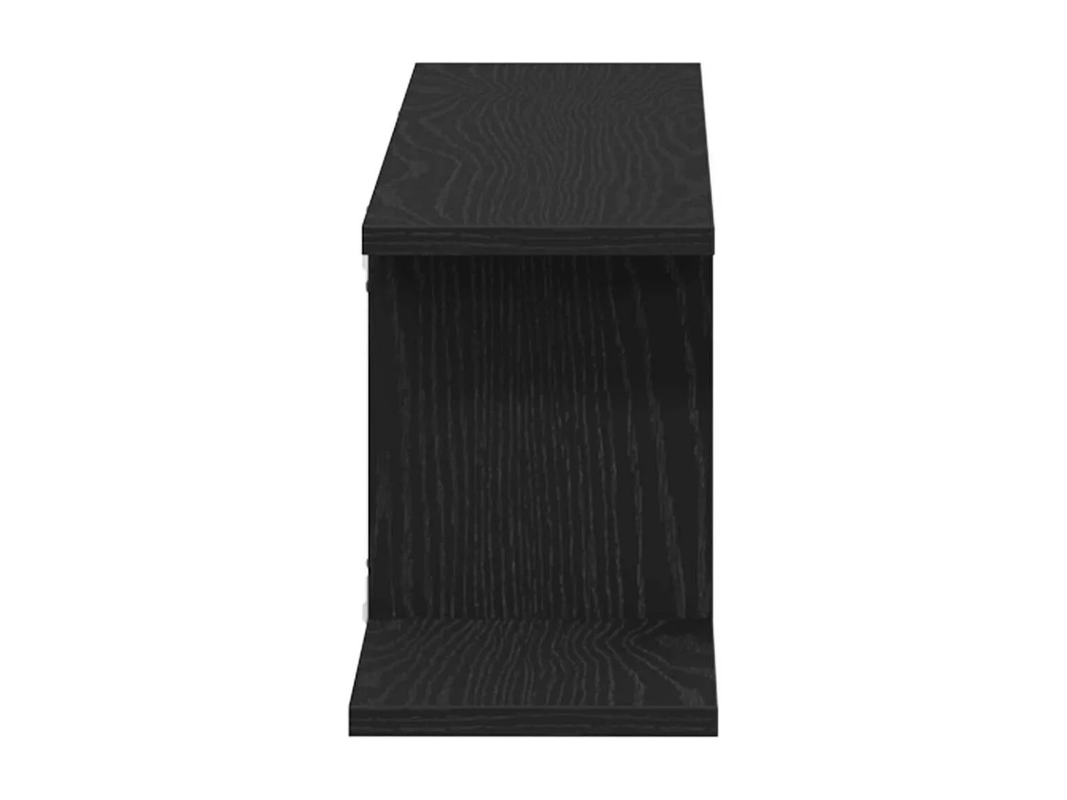 Étagère murale pour téléviseur, chêne noir, 125 x 18 x 23 cm, en bois d'ingénierie