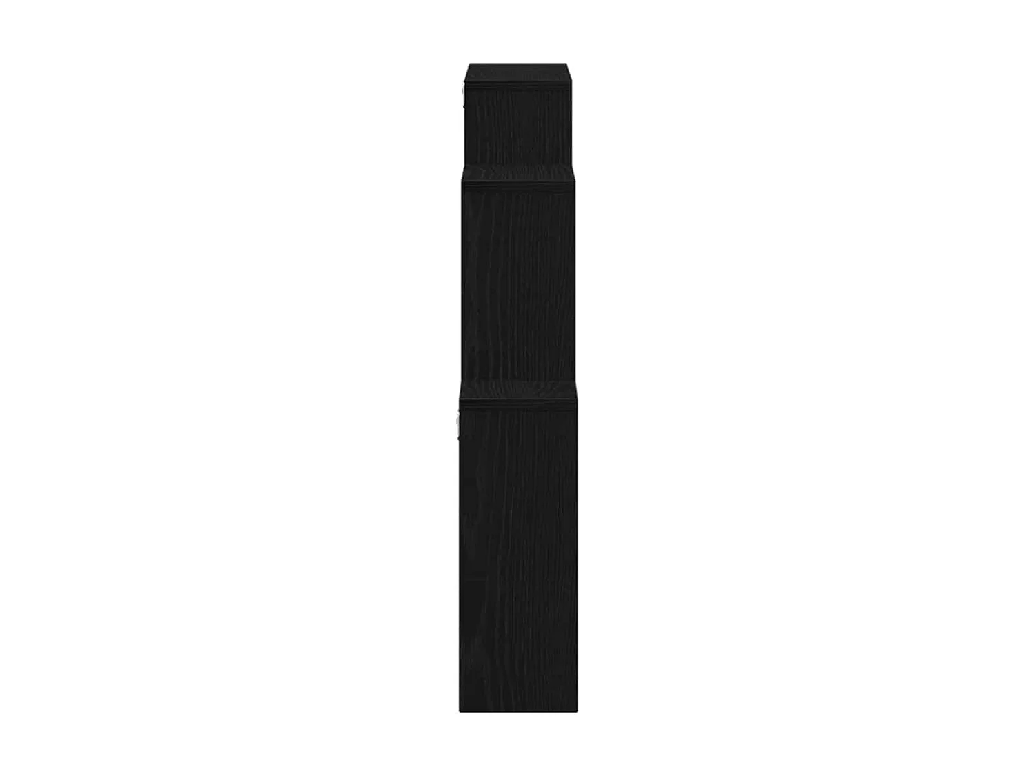 Armario de pared de roble negro 80x15x78,5 cm en madera reconstituida