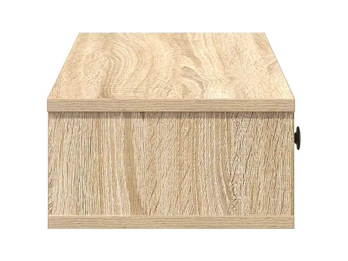 Étagère murale avec tiroirs chêne sonoma bois d'ingénierie