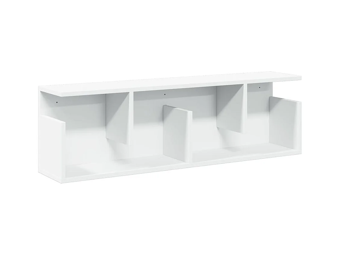 Wandschrank 100x20x30 cm weiß Holzwerkstoff