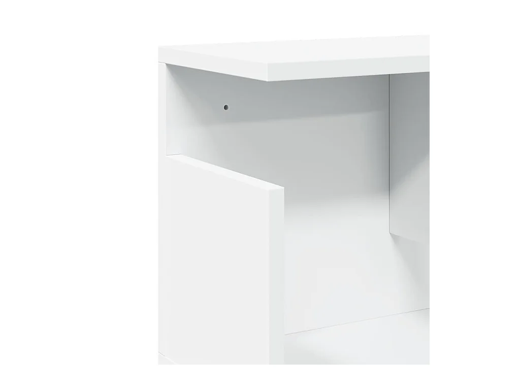 Wandschrank 100x20x30 cm weiß Holzwerkstoff