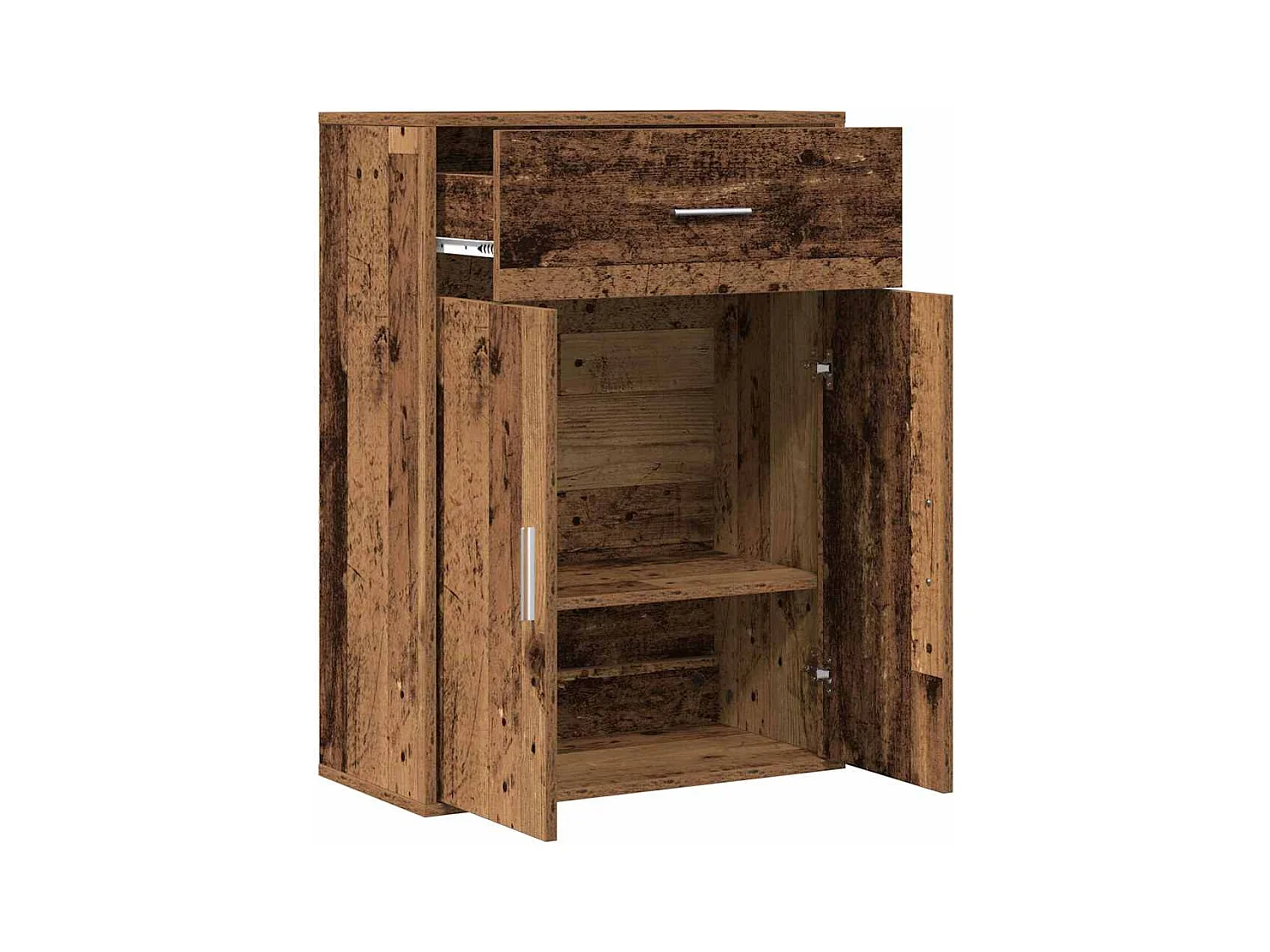 Buffet avec tiroir Vieux bois 79 x 38 x 80 cm Bois d'ingénierie