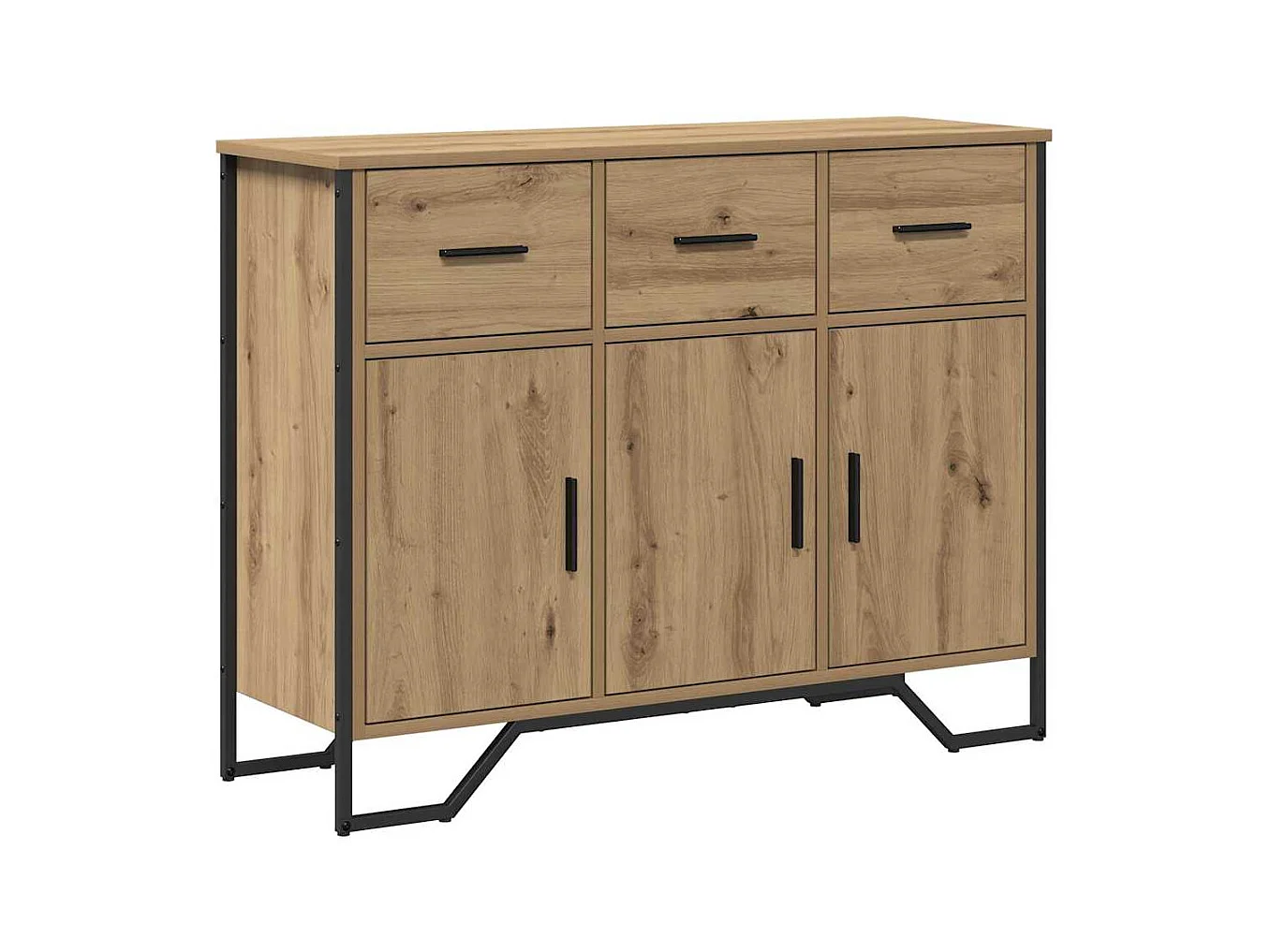 Buffet Artisan en chêne 97x32,5x74,5 cm Bois d'ingénierie