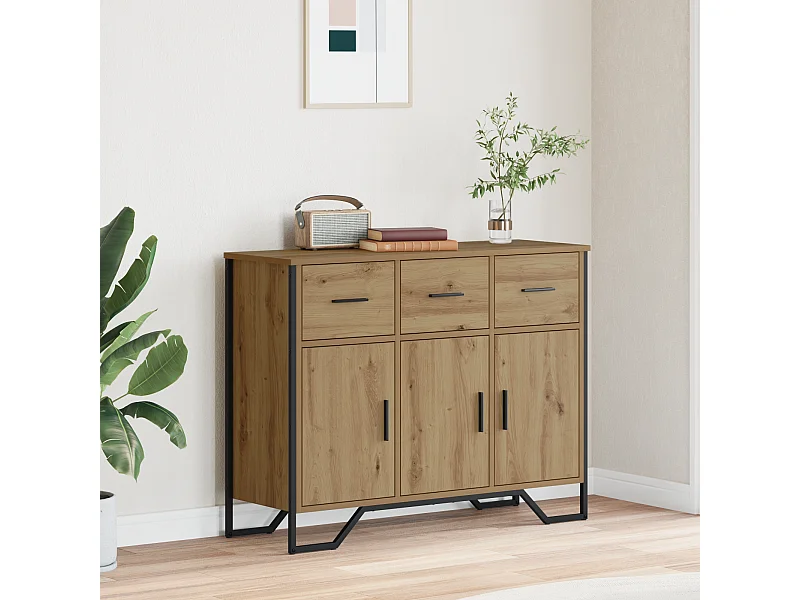 Buffet Artisan en chêne 97x32,5x74,5 cm Bois d'ingénierie