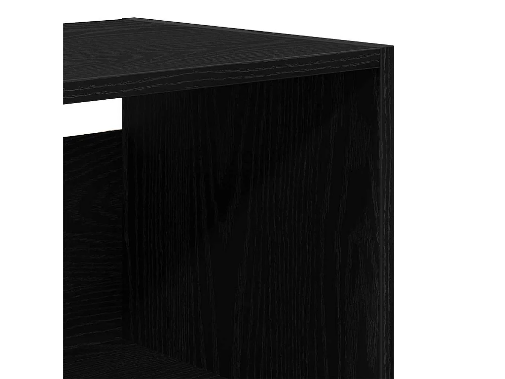 Buffet Chêne noir 69.5x34x180 cm Bois d'ingénierie