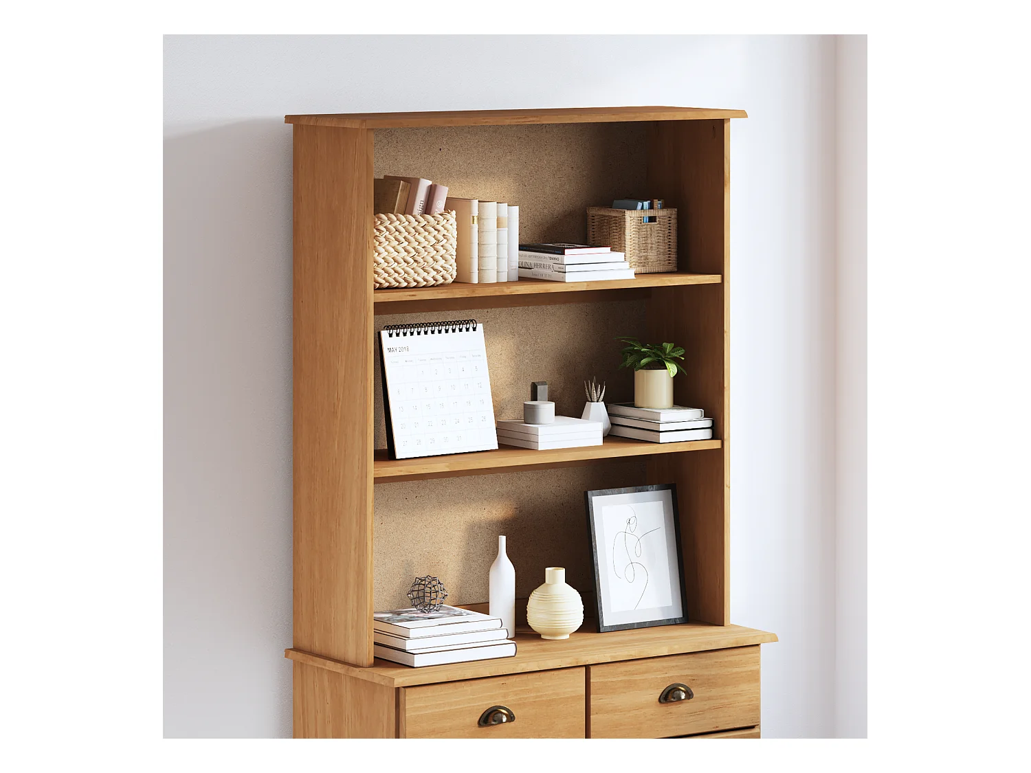 Hutch 91x30x104 cm Bois massif de pin