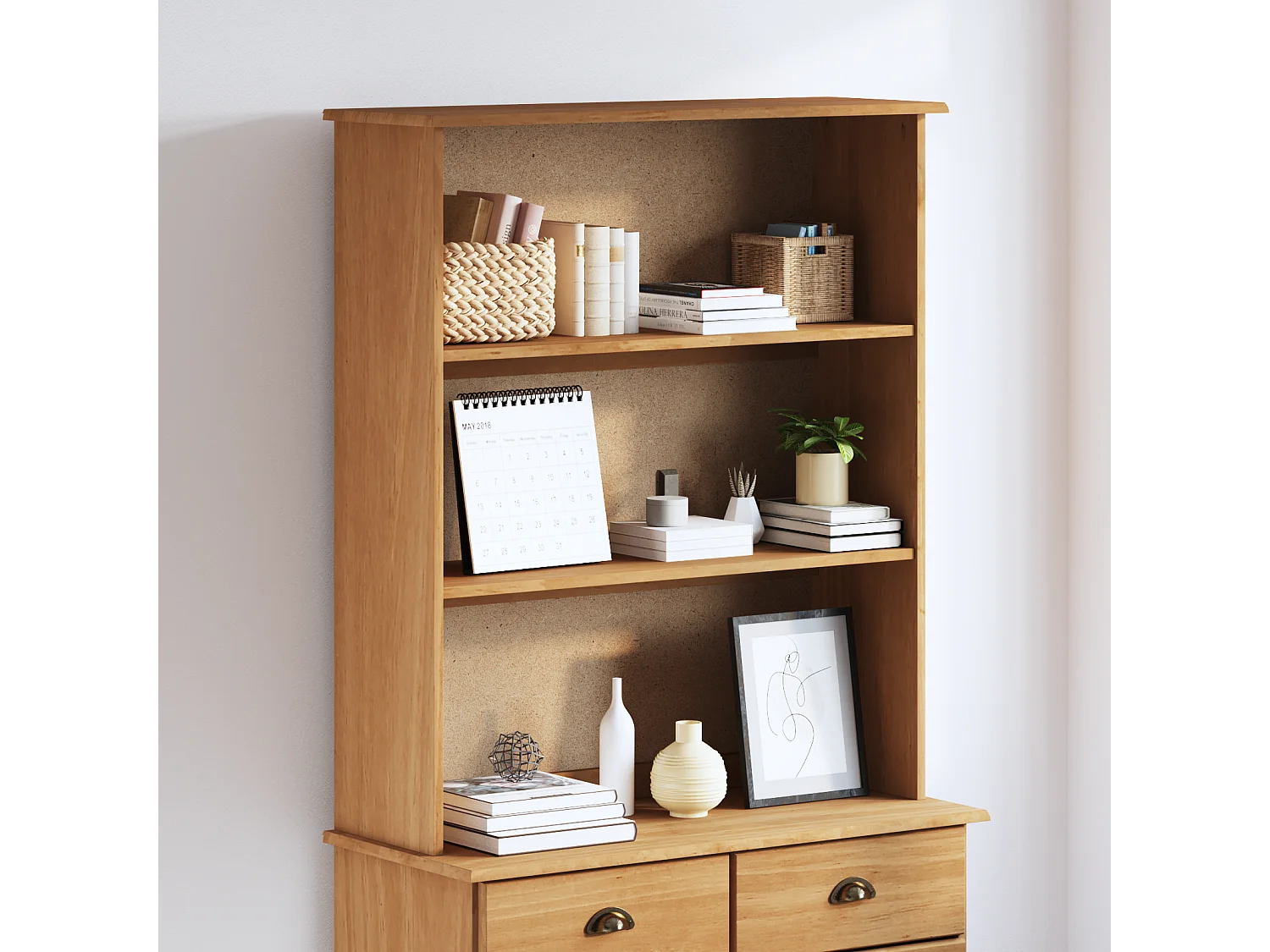 Hutch 91x30x104 cm Bois massif de pin