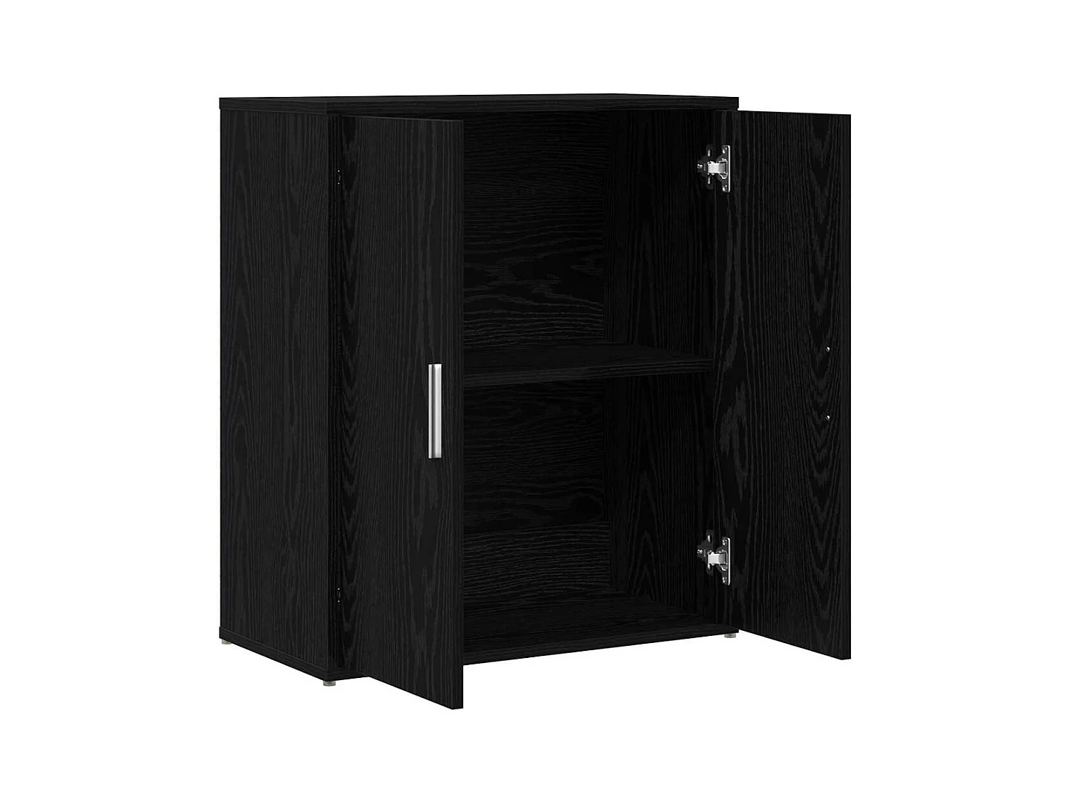Haut Armoire 2 pcs Chêne noir 60 x 31 x 70 cm Bois d'ingénierie