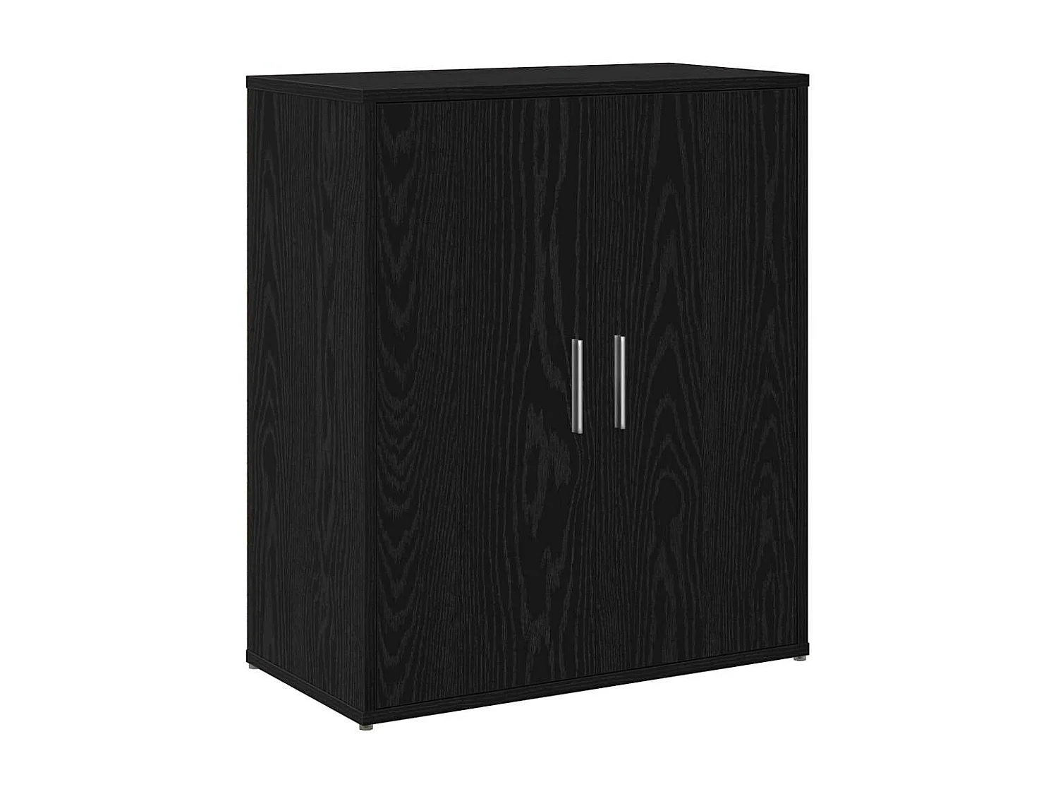Haut Armoire 2 pcs Chêne noir 60 x 31 x 70 cm Bois d'ingénierie