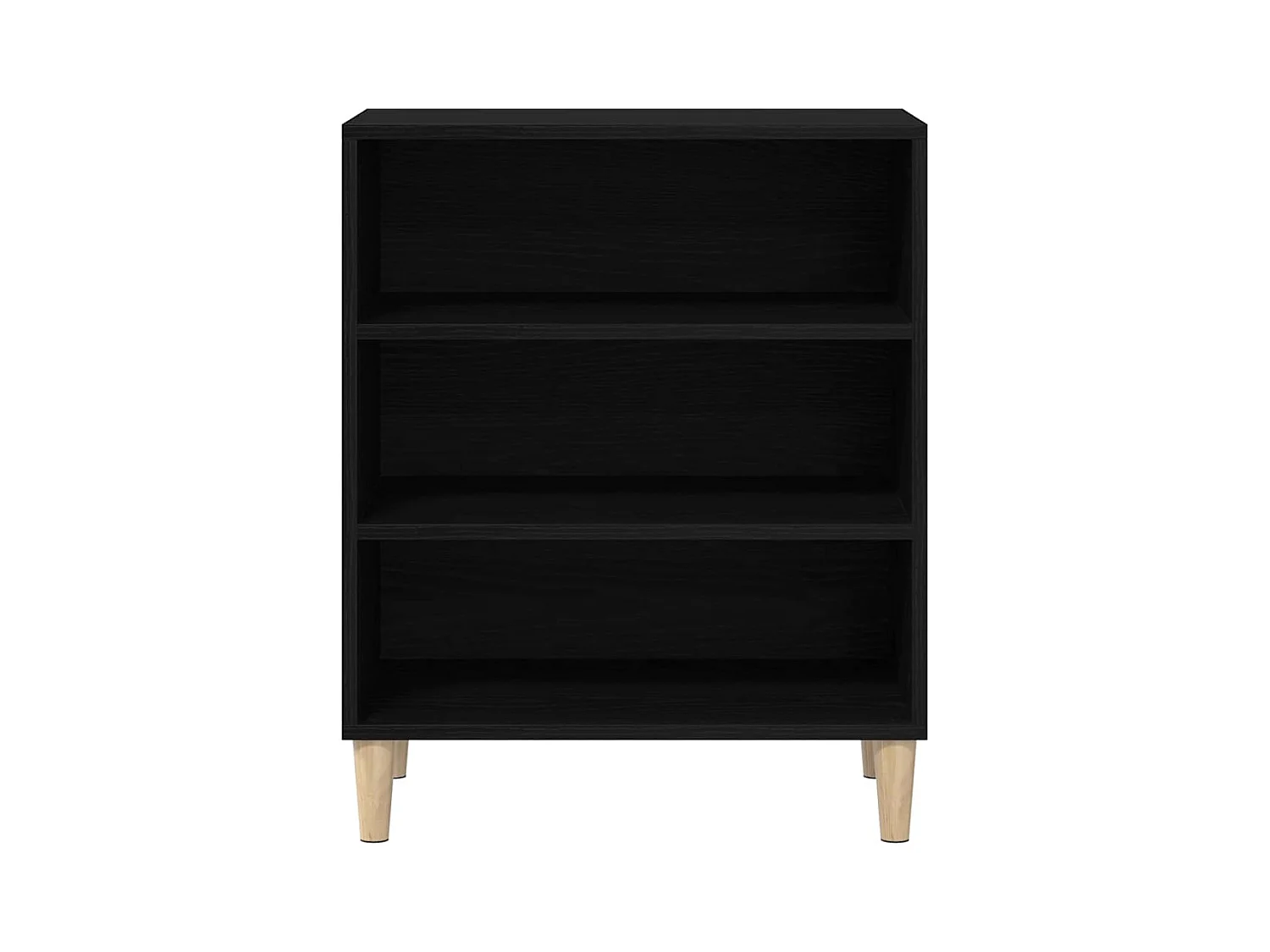 Buffet Noir en Chêne 57x35x70 cm en Bois d'ingénierie