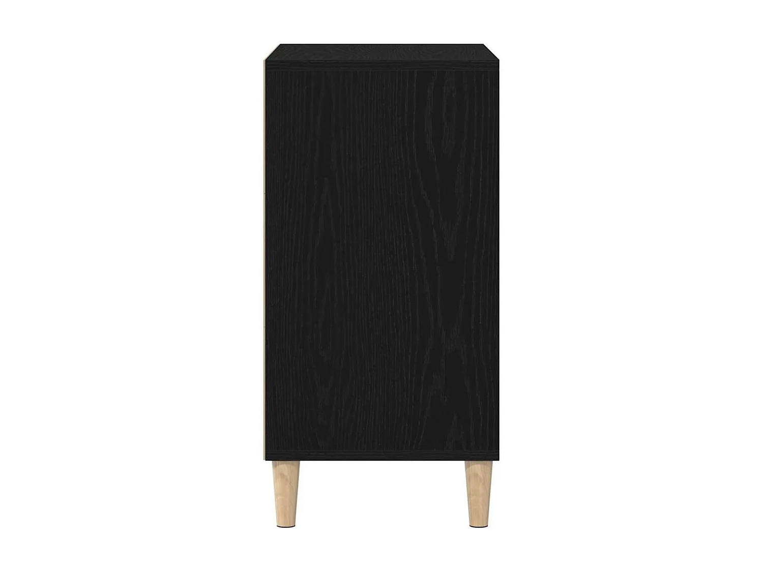 Buffet Noir en Chêne 57x35x70 cm en Bois d'ingénierie