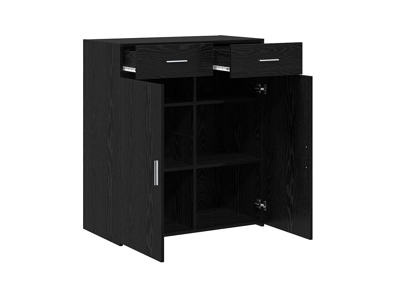 Cabinet de rangement Chêne noir 80x42,5x93,5 cm Bois d'ingénierie