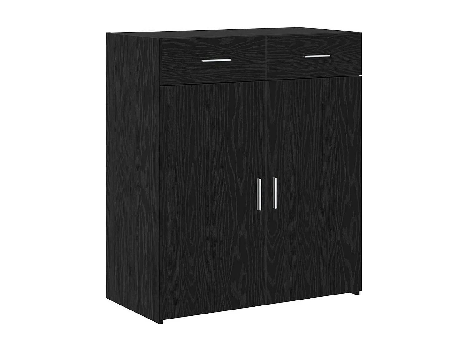 Cabinet de rangement Chêne noir 80x42,5x93,5 cm Bois d'ingénierie