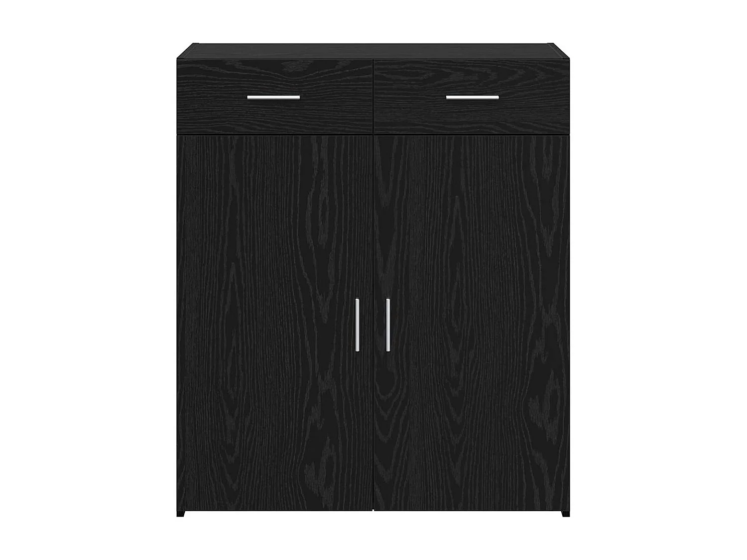 Cabinet de rangement Chêne noir 80x42,5x93,5 cm Bois d'ingénierie