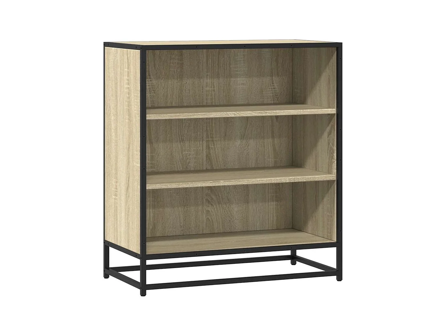 Buffet chêne sonoma 68x35x76 cm bois d'ingénierie et métal