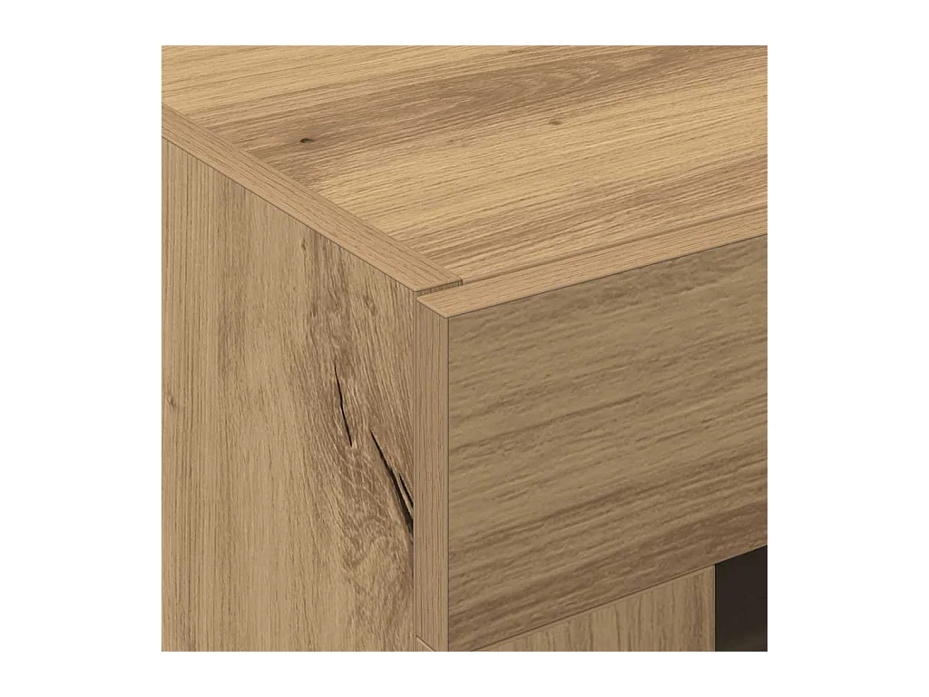 Pensili da parete a 2 pezzi in rovere Artisan da 69,5 x 34 x 90 cm, realizzati in legno ingegnerizzato.