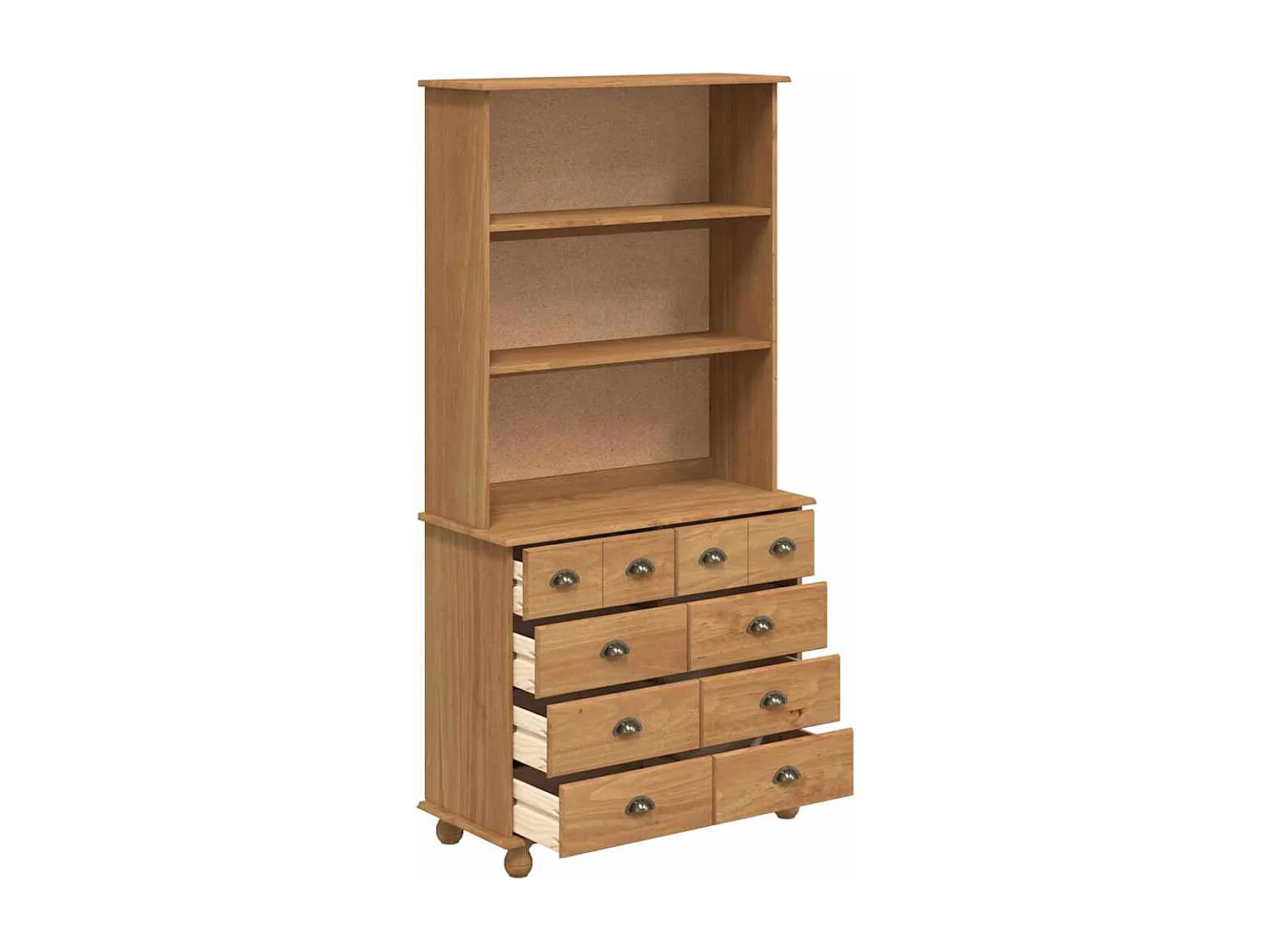 Hutch 'ASKIM'Brun Miel 91x40x183 cm Bois massif de pin