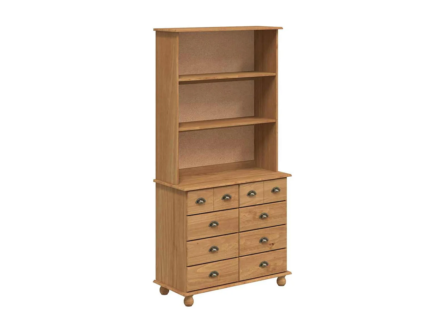 Hutch 'ASKIM'Brun Miel 91x40x183 cm Bois massif de pin