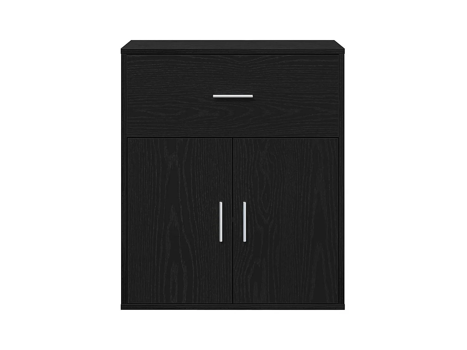 Buffet avec tiroir Chêne noir 60 x 31 x 70 cm Bois d'ingénierie