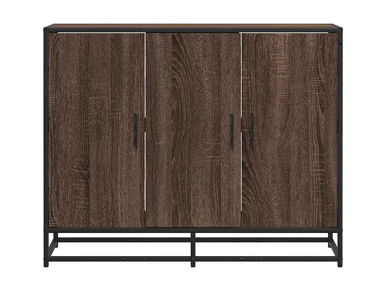 Buffet chêne marron 94x35x76 cm bois d'ingénierie