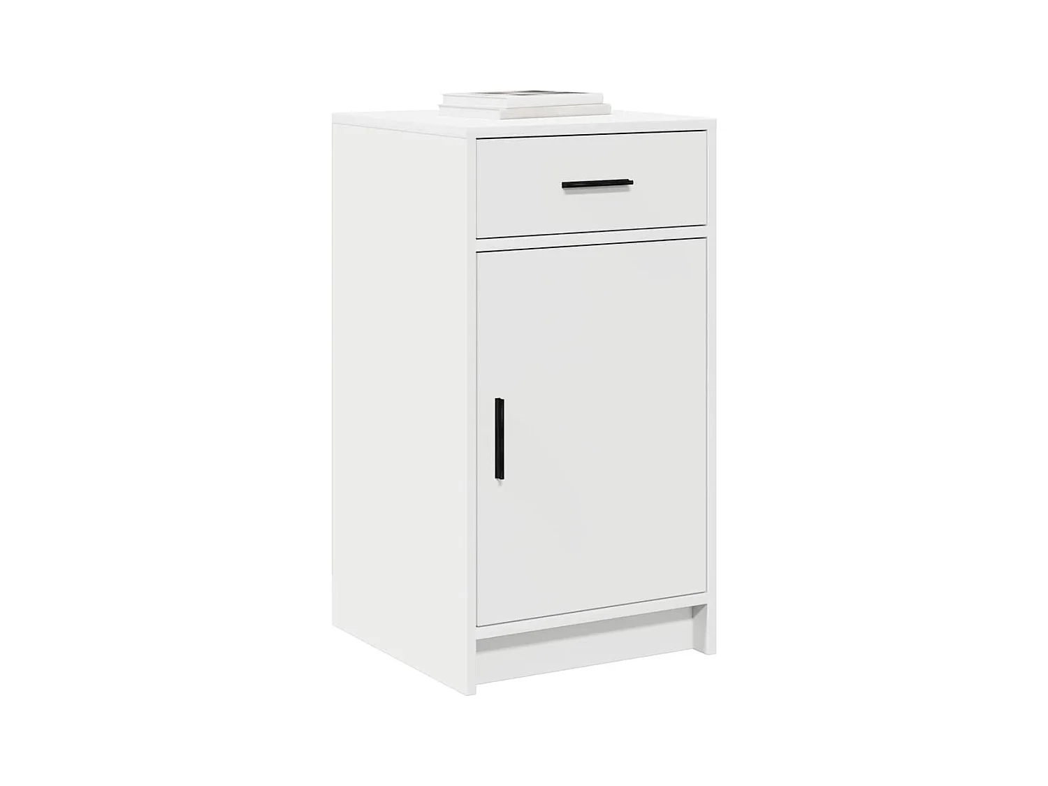 Buffet Blanc 40x41x75 cm en bois d'ingénierie