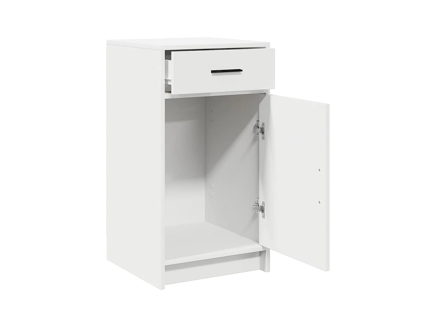 Buffet Blanc 40x41x75 cm en bois d'ingénierie