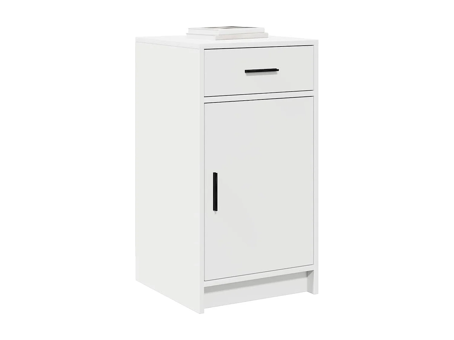 Buffet Blanc 40x41x75 cm en bois d'ingénierie