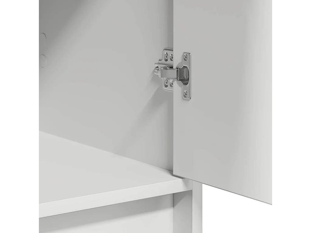 Buffet Blanc 40x41x75 cm en bois d'ingénierie