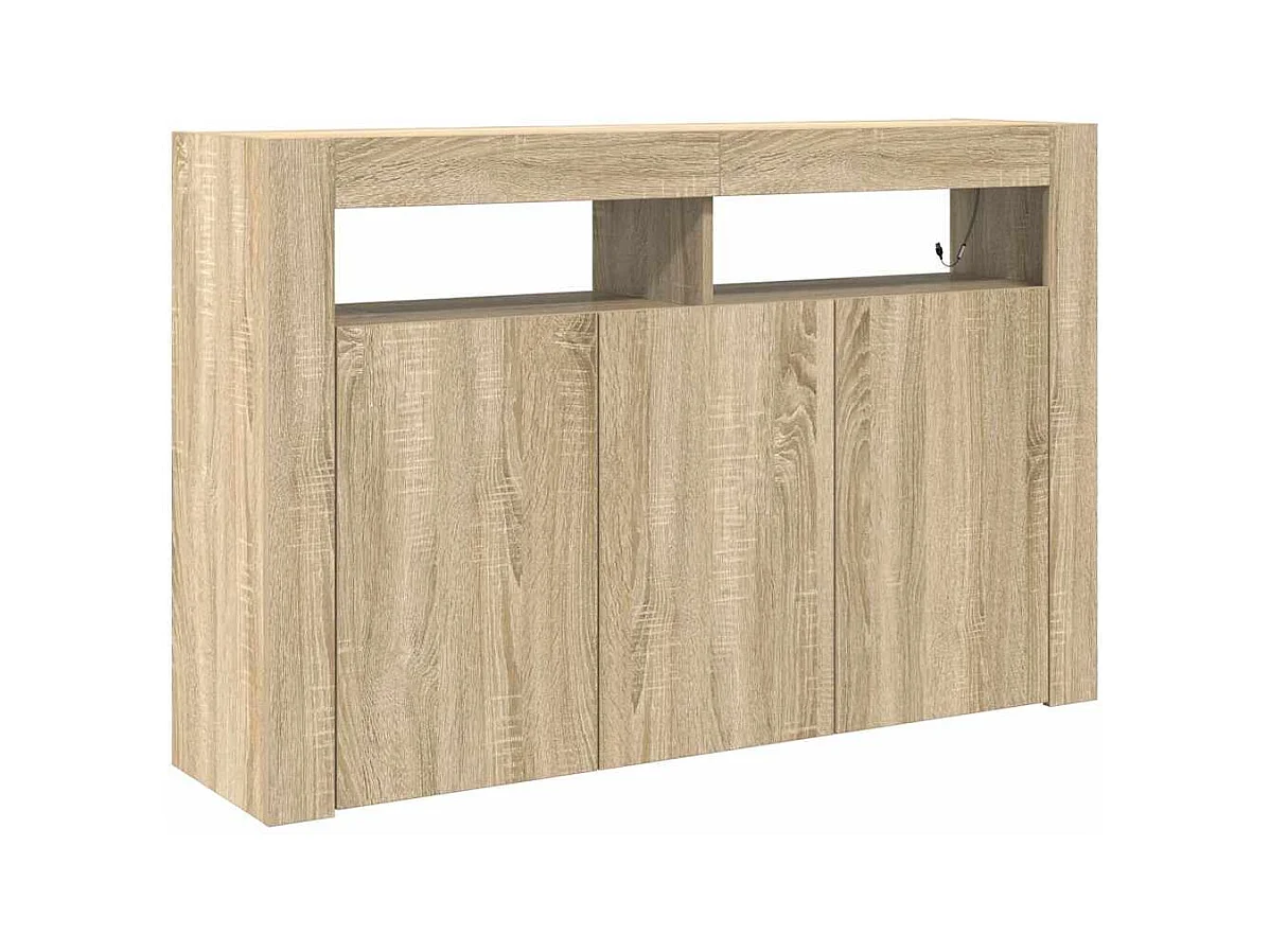 Meuble de rangement Chêne Sonoma Bois d'ingénierie 116 x 30 x 75 cm