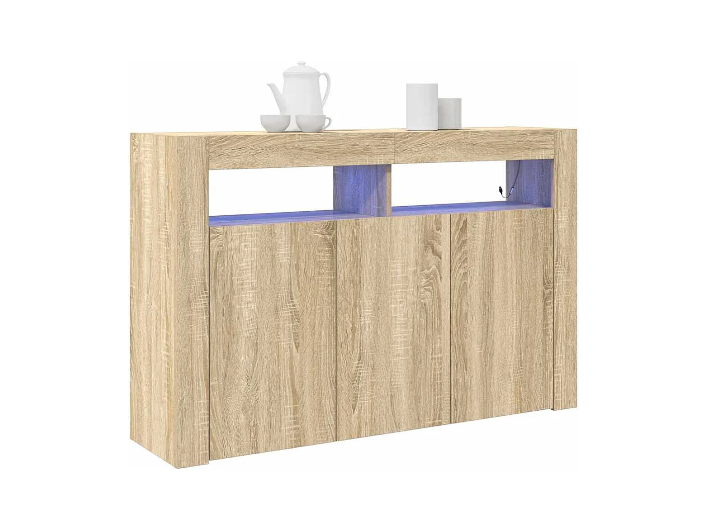 Meuble de rangement Chêne Sonoma Bois d'ingénierie 116 x 30 x 75 cm