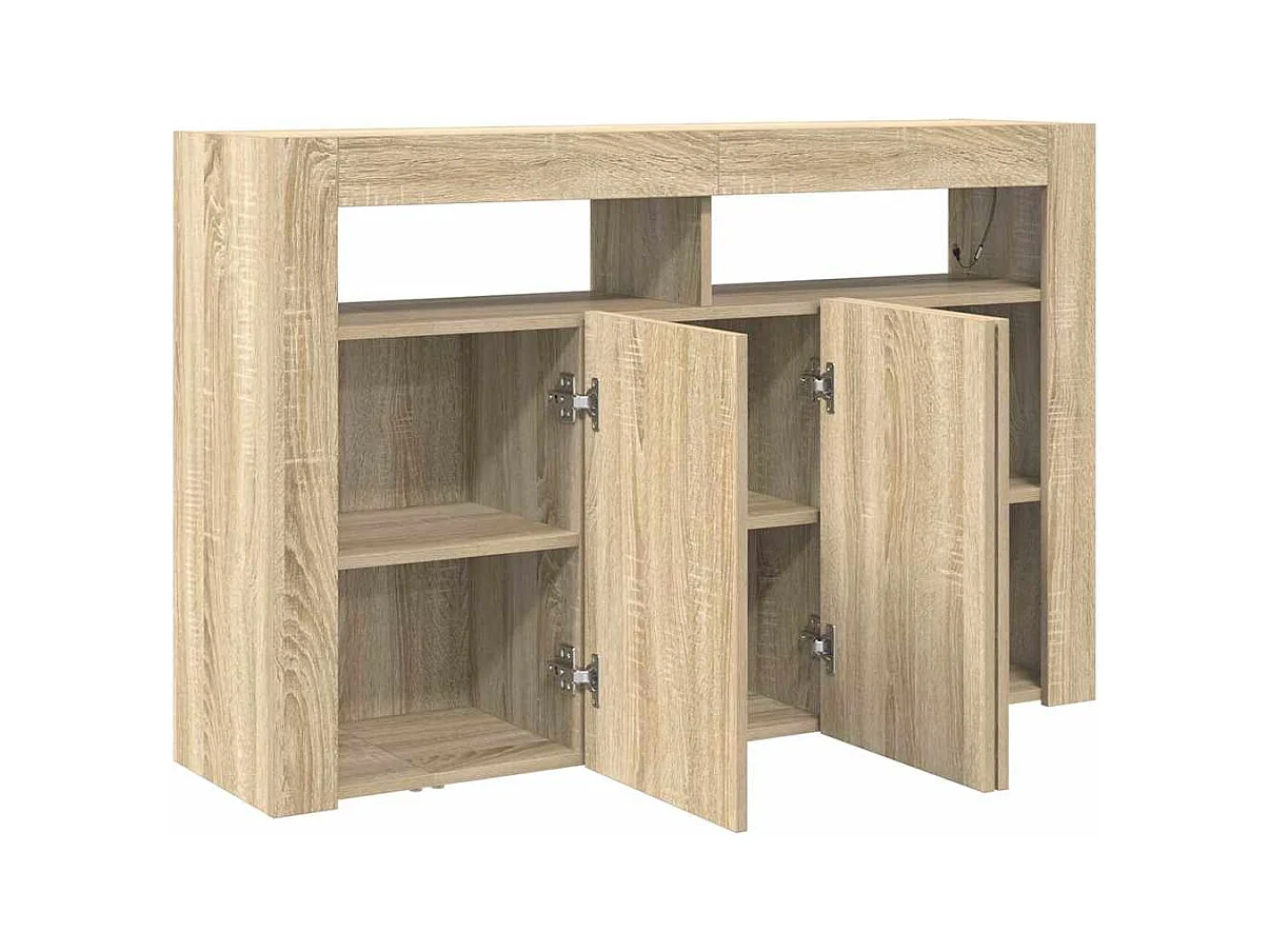 Meuble de rangement Chêne Sonoma Bois d'ingénierie 116 x 30 x 75 cm