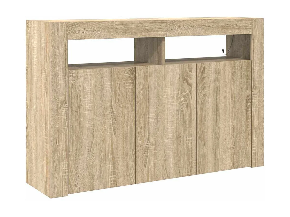 Meuble de rangement Chêne Sonoma Bois d'ingénierie 116 x 30 x 75 cm