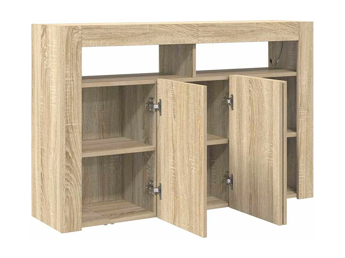 Meuble de rangement Chêne Sonoma Bois d'ingénierie 116 x 30 x 75 cm