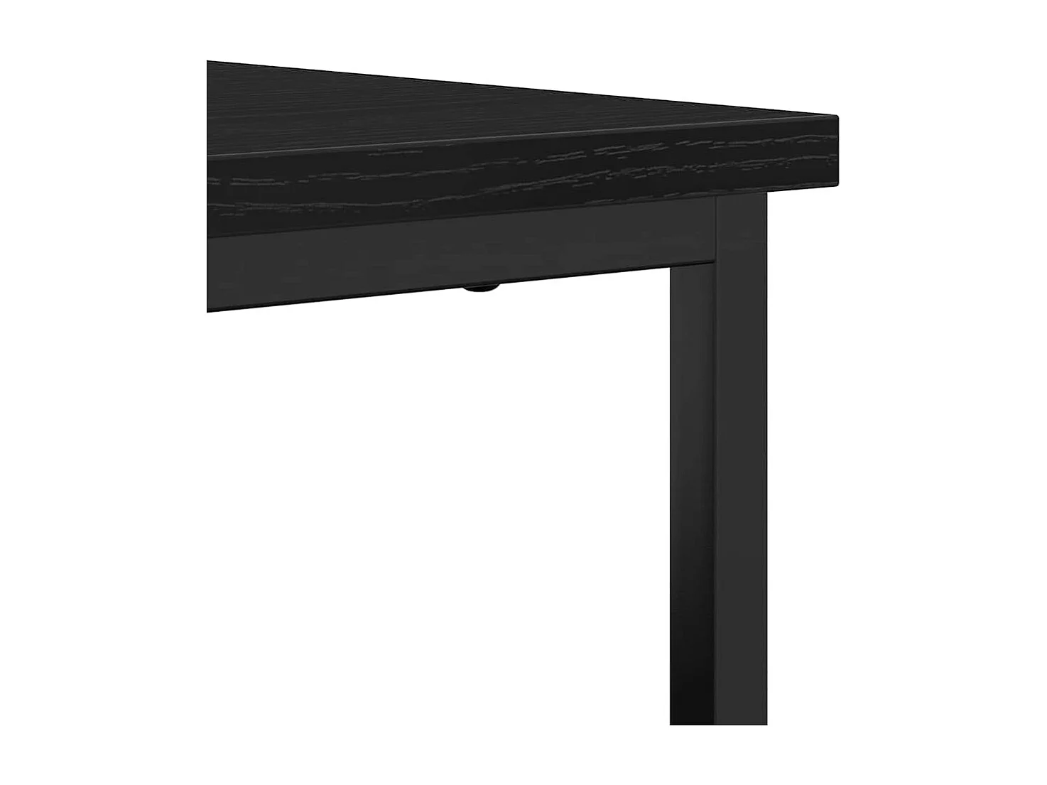 Buffet Noir Chêne 69x35x80 cm Bois d'ingénierie et Acier