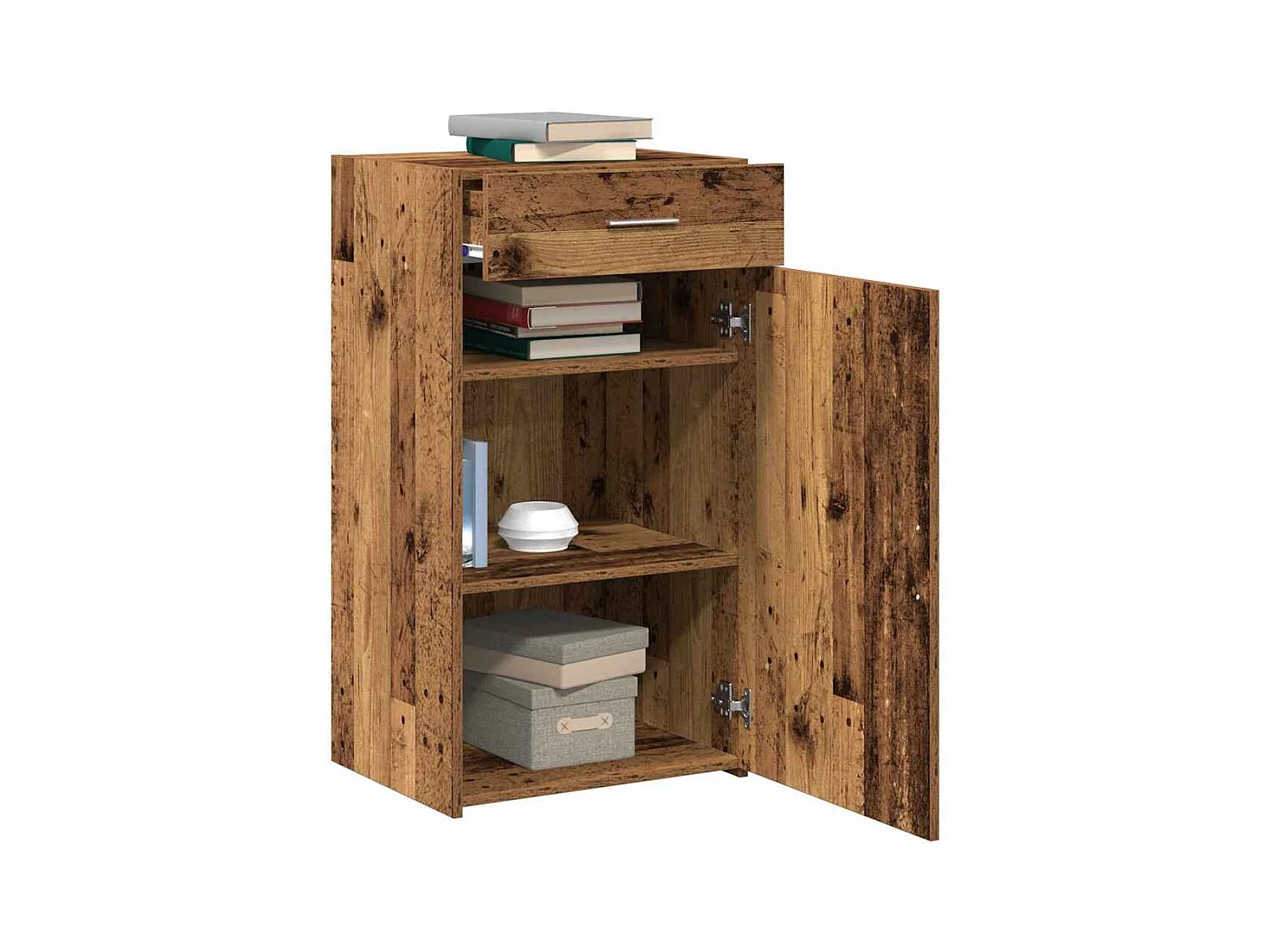 Buffet en bois ancien 30x42,5x93 cm en bois aggloméré