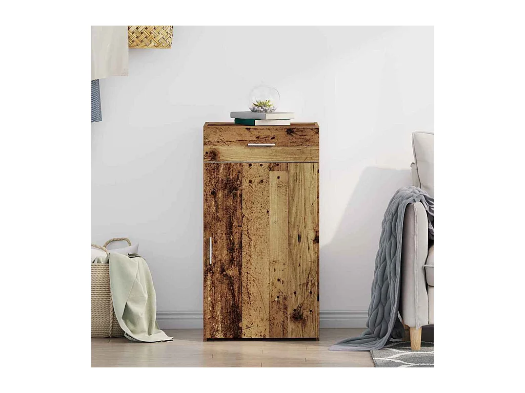 Buffet en bois ancien 30x42,5x93 cm en bois aggloméré