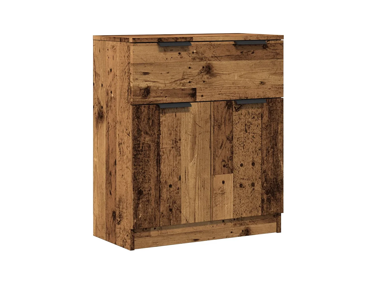 Oud houten dressoir 60x30x70 cm bewerkt hout