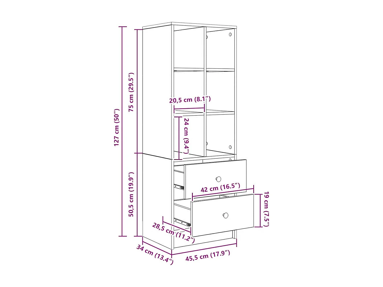 Mensola bianca in MDF bianco Mensola bianca standard