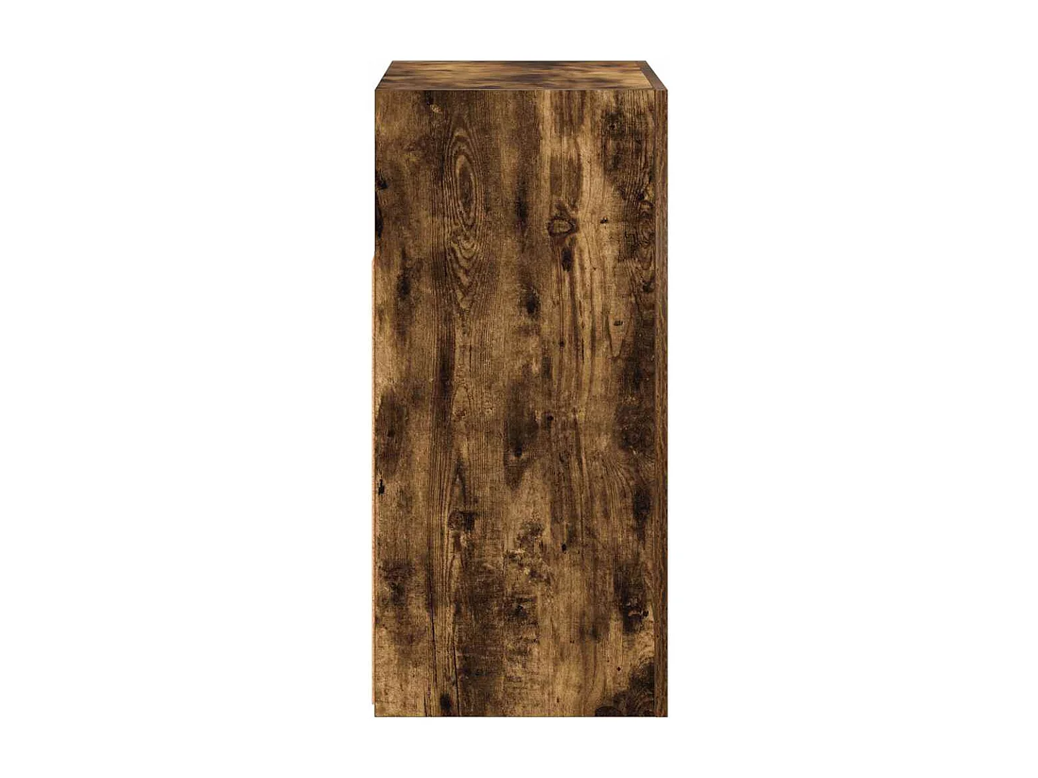 Buffet avec lumières LED chêne fumé 80x35x75 cm